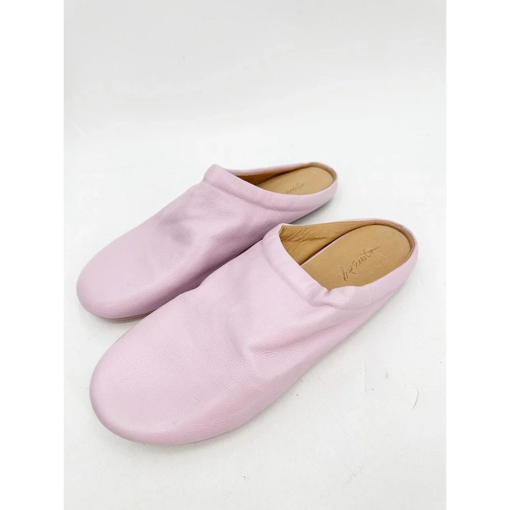 Marsèll Slip On Leather Mules Pink Purple Lavender 38.5 NEW‎